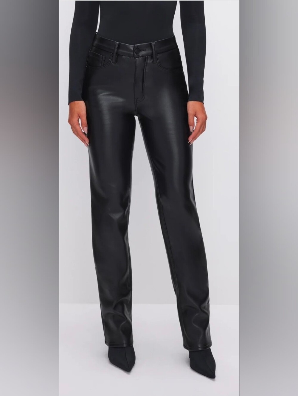 Good Americsn good icon faux leather pants NNT